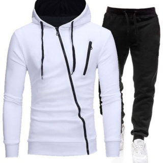 Mens outdoor sweatshirt sports leisure zipper suit